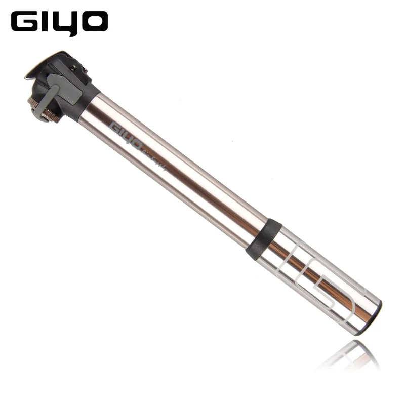 GIYO Brand Bike Pump Alloy Portable Mini Bicycle Air Pump Presta Schrader Valves Bicycle Pumps Air Inflator Tire Cycling Pump