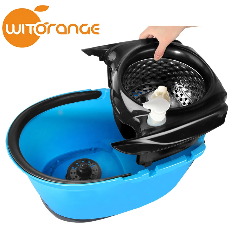 Ведро Witorange в новом дизайне с бутылкой для моющего средства, Ручной пресс, чистящие инструменты с заглушкой, швабры