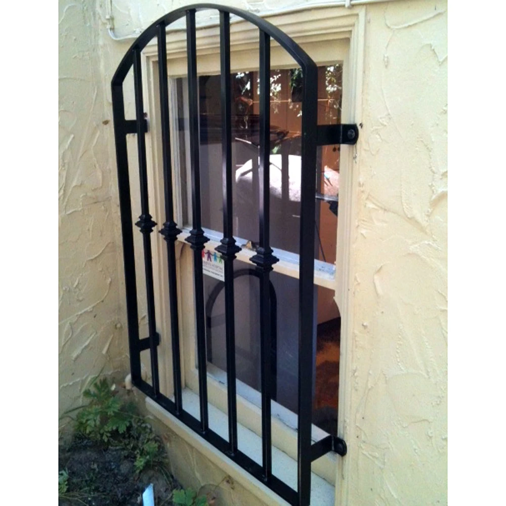 painting wrought iron window guards design