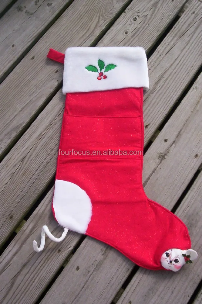 christmas stocking decoration custom christmas stocking red christmas stocking