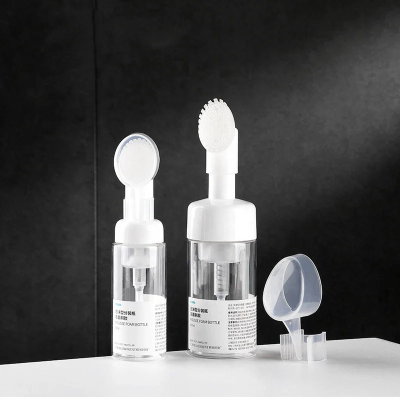 
Stock 2oz 60ml Foam Sponge Applicator Plastic Brush Bottle 