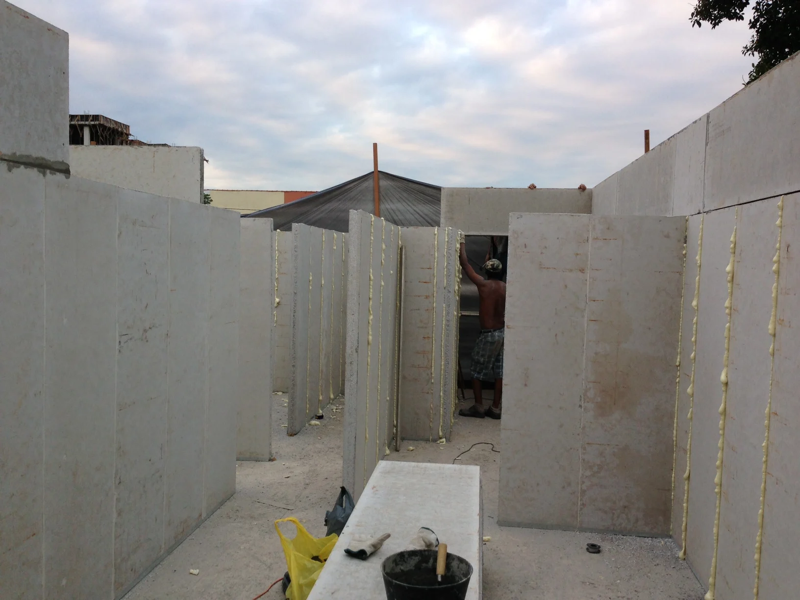 Fast build solar energy system prefab workers dormitory prefab house