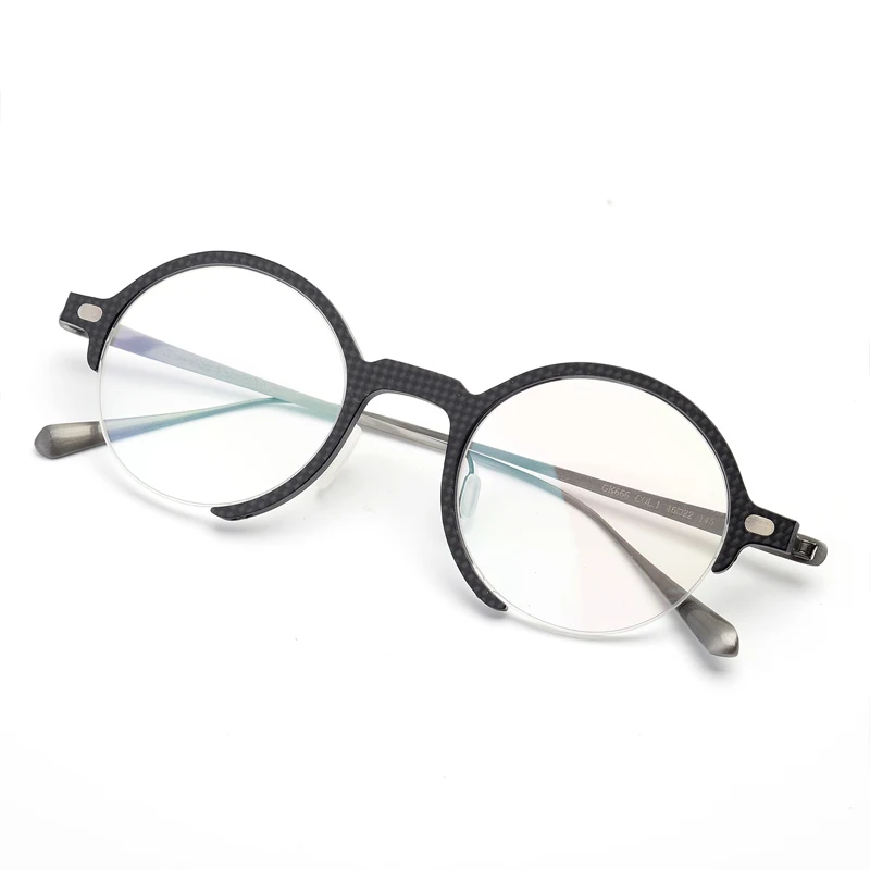 High Quality Fashion Carbon Fiber Titanium Optica carbon fiber sunglasses frame titanium temple magnet clip on sunglasses 2023