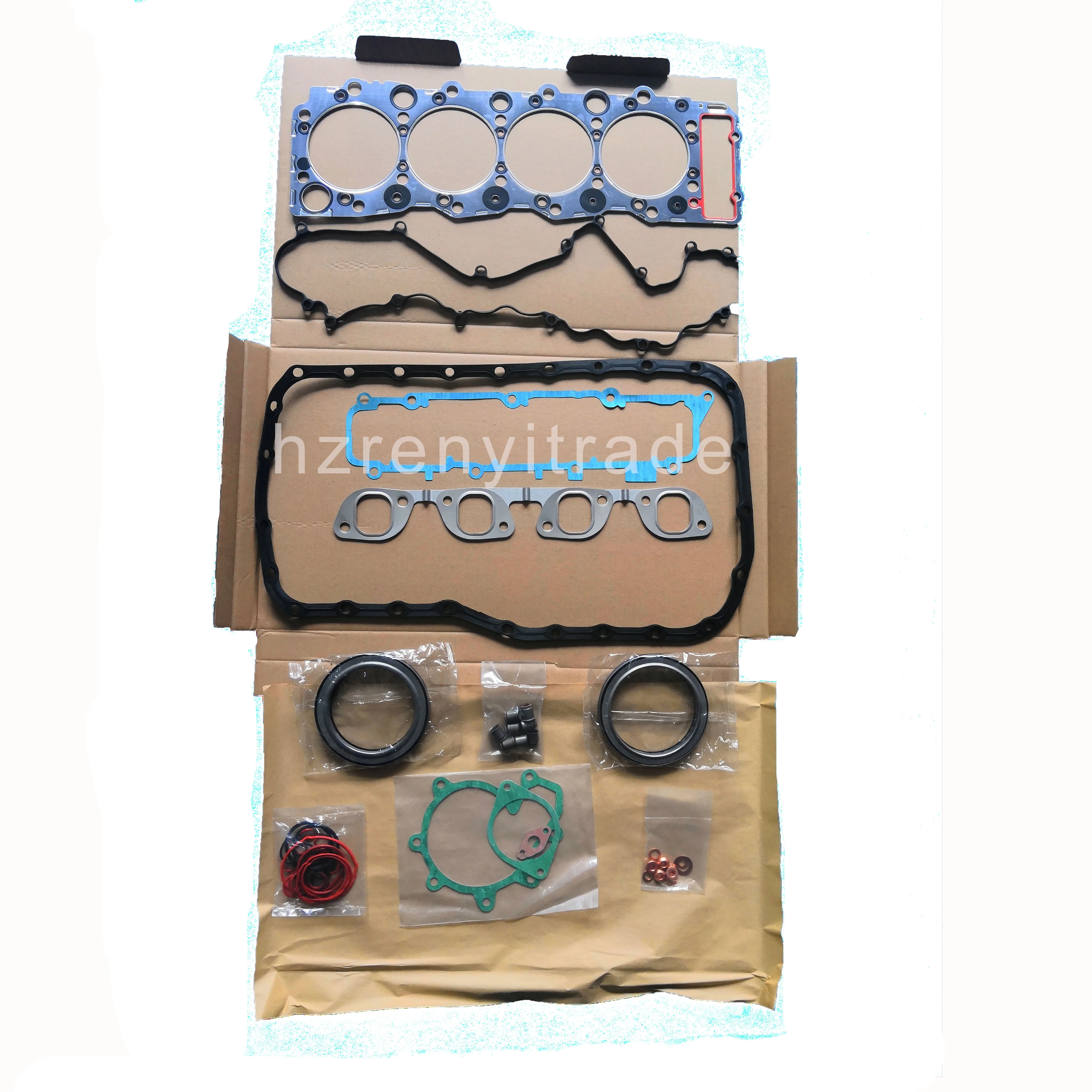 Auto Parts Diesel Engine 4HG1 4HG1T Rebuild Kit Overhaul overhauling full Gasket Set Head Gasket for ISUZU NPR NQR ELF Truck
