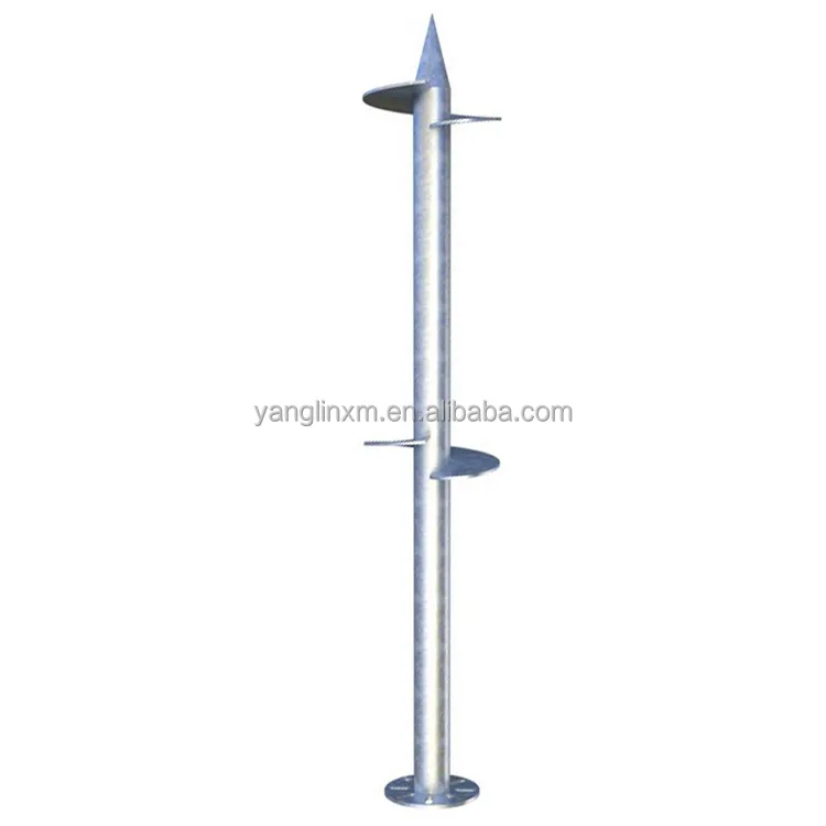 PV Mounting Foundations Galvanized Steel Ground Screws Piles for Solar Mounting System Wooden House Chalet