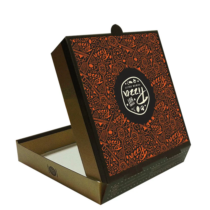 Классическая Роскошная, 4-12 дюймов, картонная бумага на заказ, печатная многоразовая печь, машина для печати коробок для пиццы с матовым ламинированием