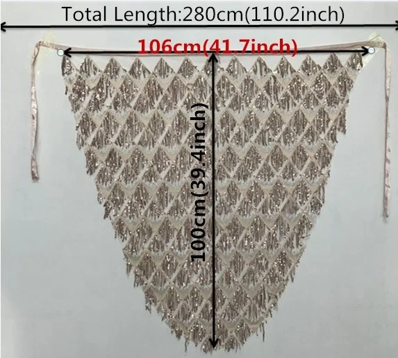 Bestdance Sequin Tassel Hip Scarf Skirt Belly Dance Costumes Triangle Fringe Shawl Skirts