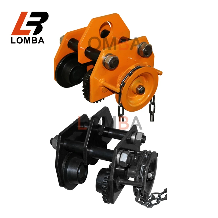 manual lifting trolley beam trolley geared with four wheels