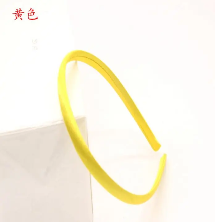 Wiipu 10 mm Baby Girl Satin Headbands Ribbon Covered 36 cm Perimeter ond bag 50pcs/lot