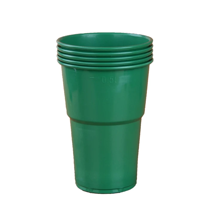 Одноразовый полипропиленовый пластиковый стакан 500 мл, чашка с индивидуальным логотипом, цветная чашка на заказ