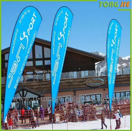 Advertising display flying bunting beach flag wind banner