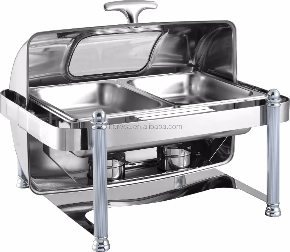 Elegant top quality catering roll top chafing dish for buffet