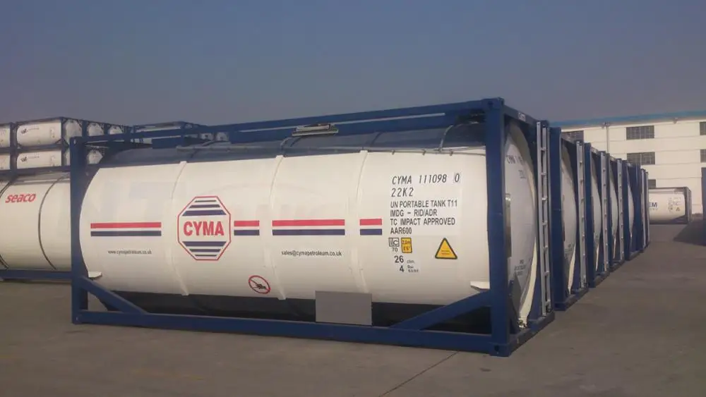 10900L ISO full frame collar transport portable tank container