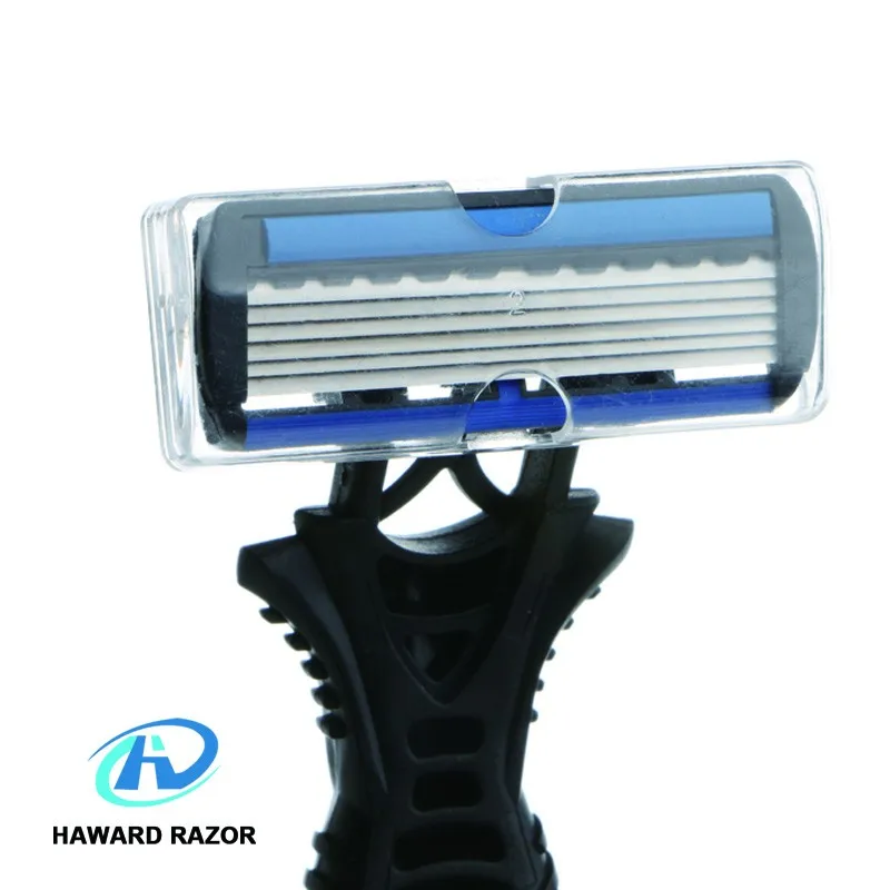 D623L fashion design 6 blade razor disposable shaving razor