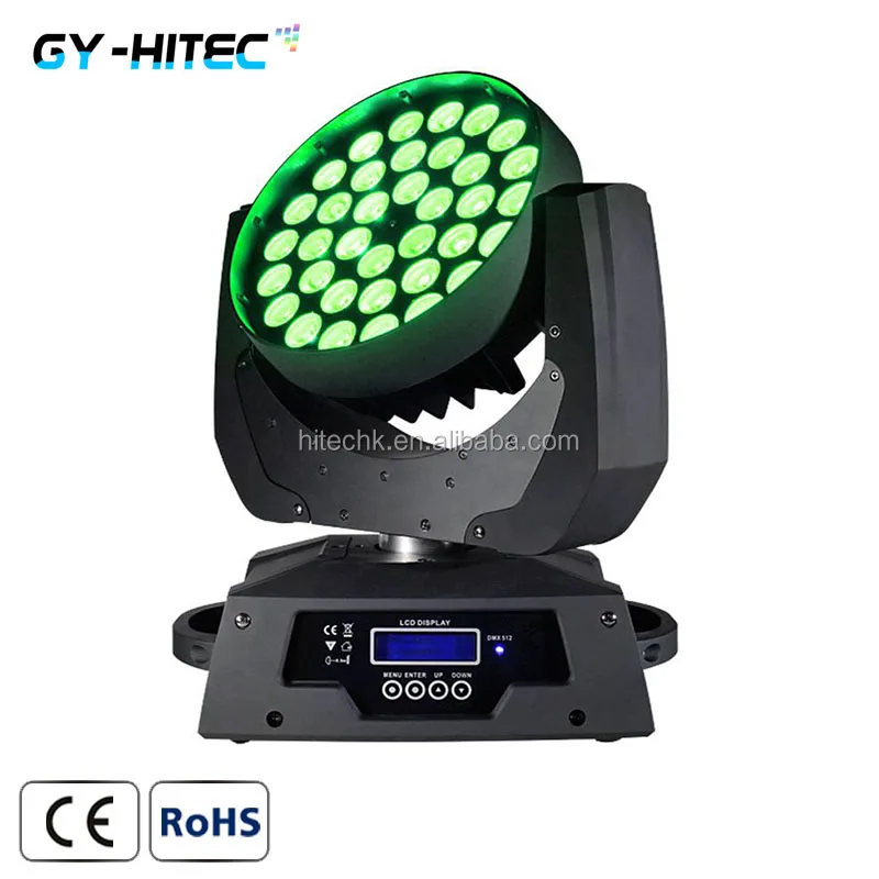 Профессиональный дискотечный сценический прожектор для диджея rgbw 36x10 Вт 4-в-1 с зумом подвижной головкой