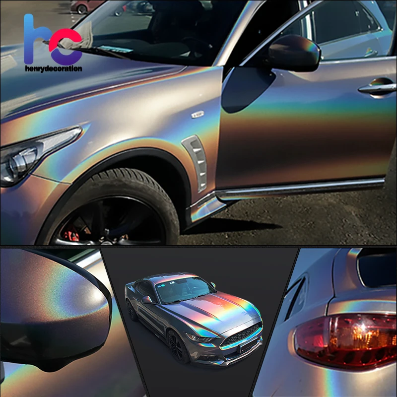 Color Changing Film Laser Color Tint Films For Car Cars Exterior Vinyl Wrap Vehicle sticker