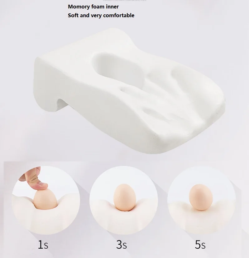 Nap sleeping face down cradle Pillow cushion with hollow and bamboo charcoal memory foam  inner