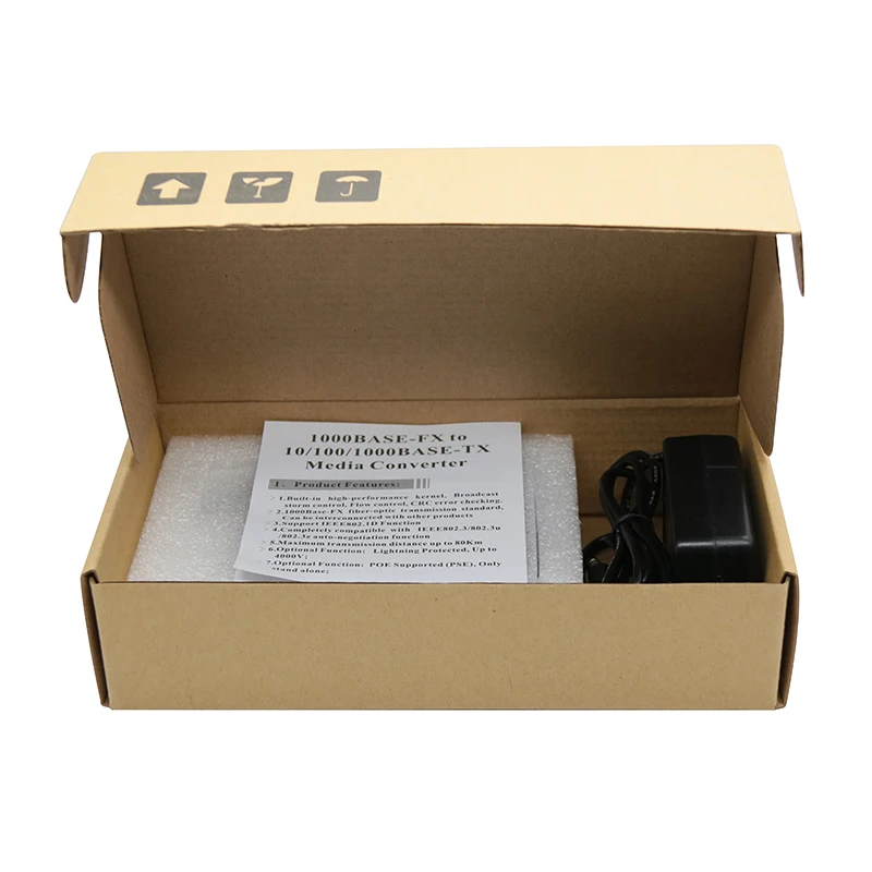  Медиаконвертер Ethernet-Волоконный конвертер 10/100base-tx-100base-fx волоконные