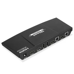 TESmart высококачественный HDMI HDCP 2 порта usb kvm переключатель 2x1 4K для домашней системы