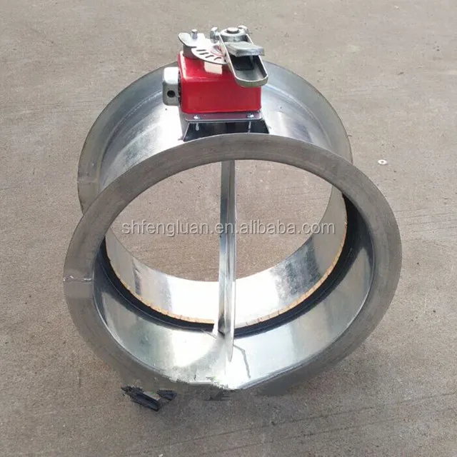 good price smoke line hand electric round motorized flue damper