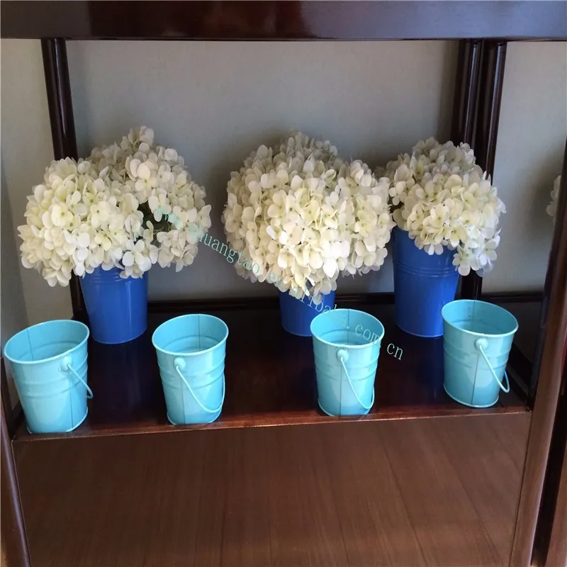 colorful mini buckets pails decorative for garden or home