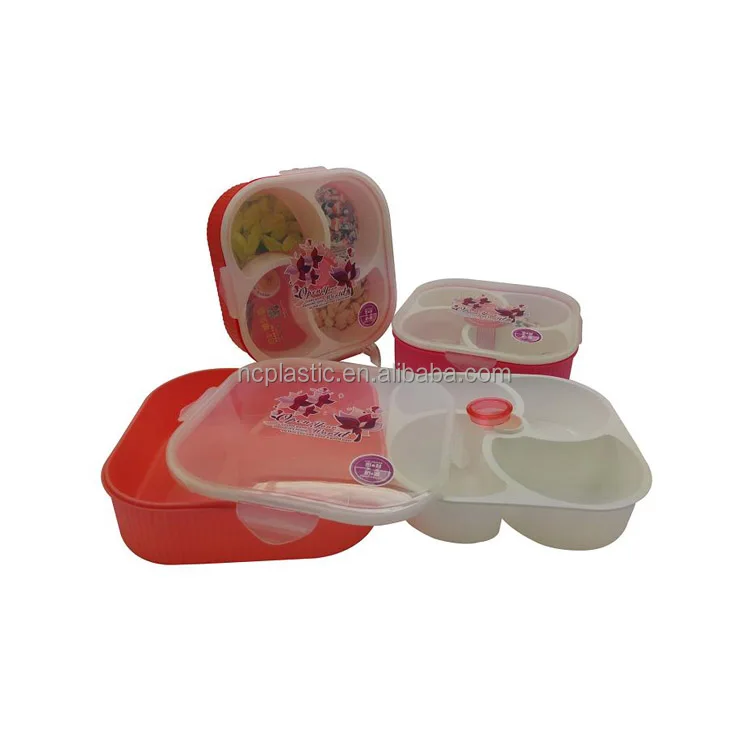 4-Section Multi Sectional Freshly Roasted Nuts Gift Tray with Lid