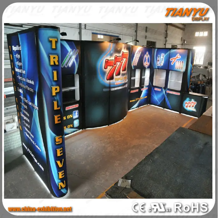 
Professional aluminum Pop Up Stand with PVC Banner Professional aluminum Pop Up Stand with PVC Banner