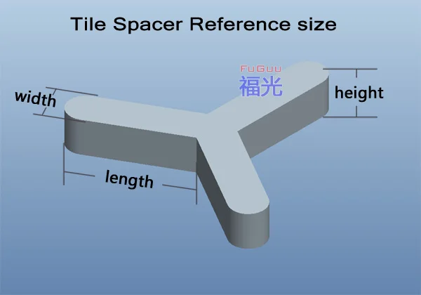 Y Types Tile Spacer 3.0mm 100 Pcs/bag