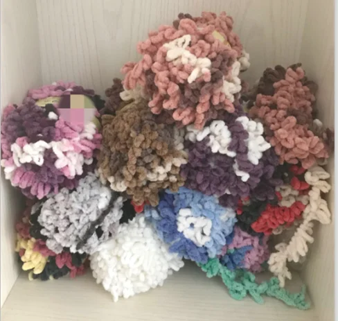 
Полиэфирная пряжа с большими петлями для вязания 