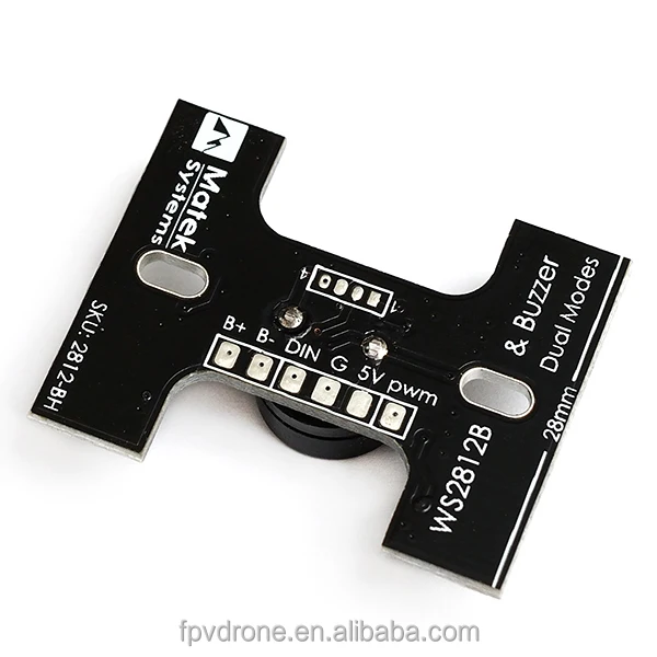 Matek LED Tail light WS2812B With Loud Buzzer Dual Modes For QAV-X 214 210 250 QAV-R 220 260 GEP-RX5 TX5 FPV Racer Quadcopter