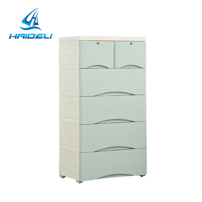 living room 3 layer plastic drawer storage cabinets