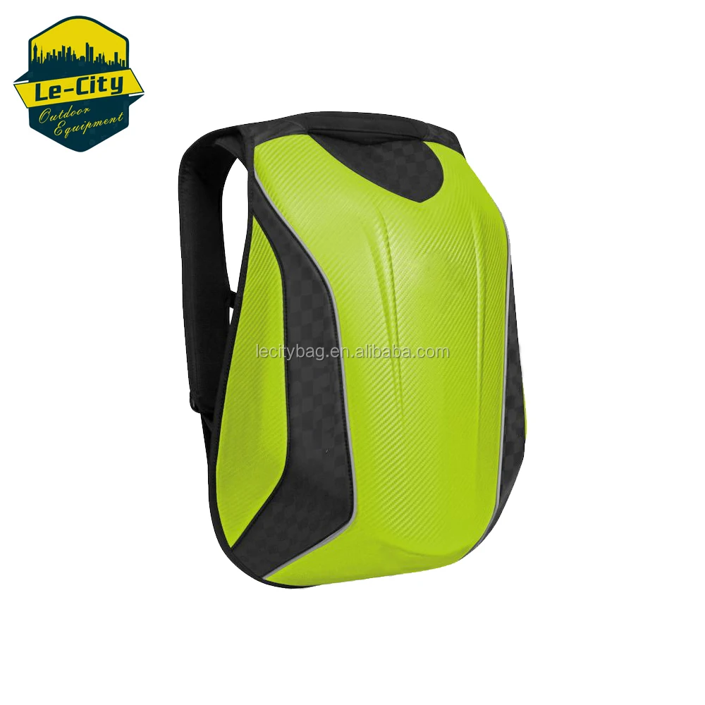 2018 best Hot Sale hard shell motorcycle bag backpack,shoe helmet laptop sleeve compartment function riding cycling pack