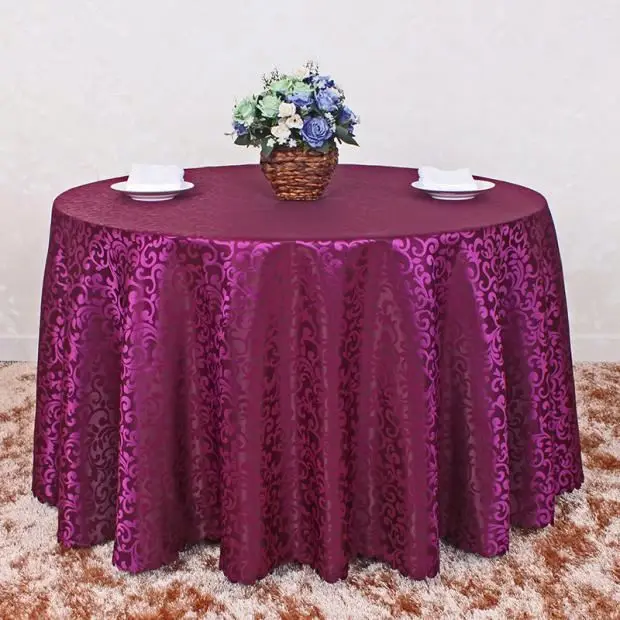 120inch Decorative Round Table Clothes For Weddings