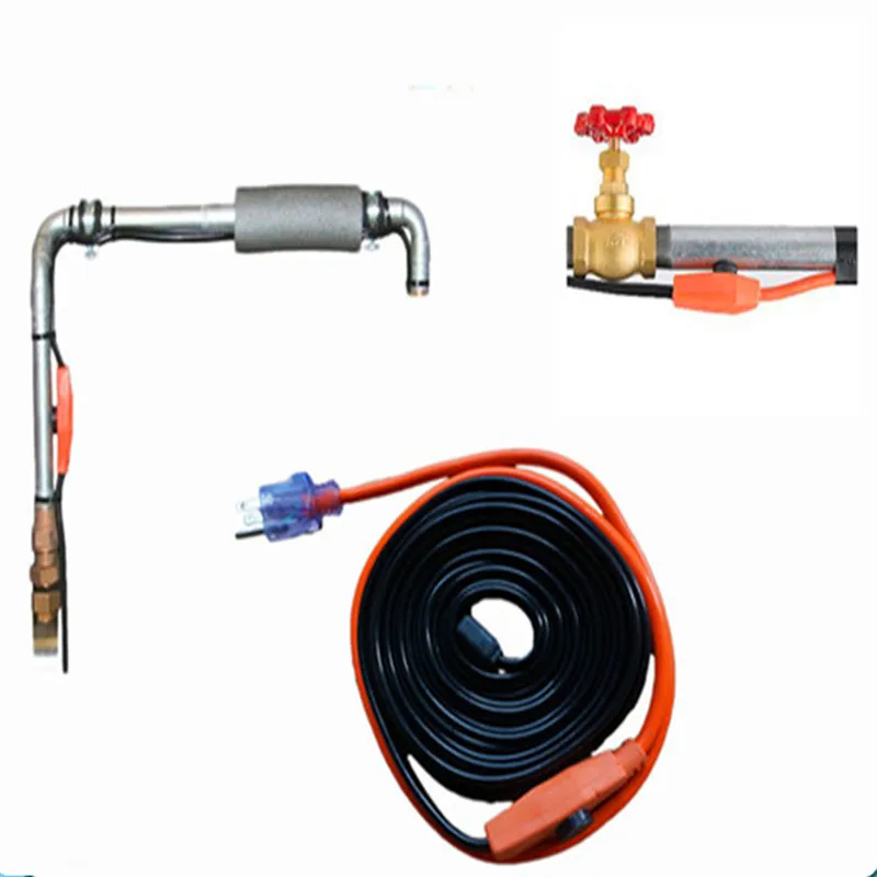 Electrical heat tracing heating cable with thermostat in China factory
