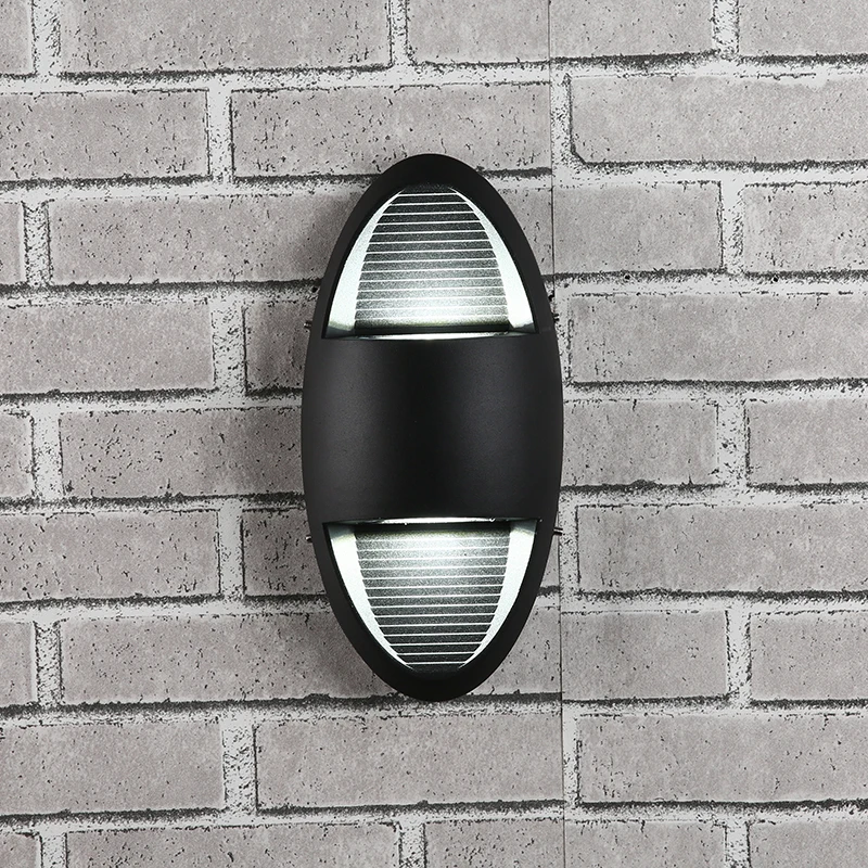 Светодиодный Открытый водонепроницаемый двойной головкой настенный светильник одной головы проект spotlight вверх и вниз освещение сад угловой светильник наружн