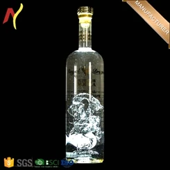 Round Clear Mini Whiskey Small Wine Decanter Vodka Whiskey Mini Whiskey Bottle with Glass Lid