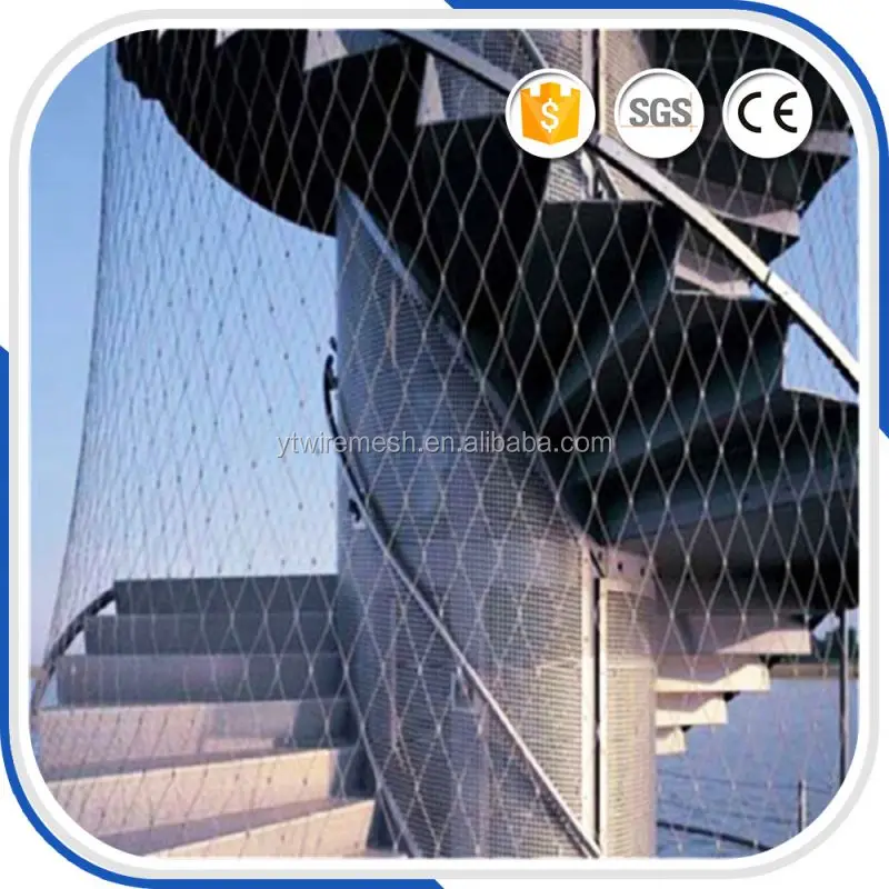 Дешевые декоративные перила веревку забор из сетки