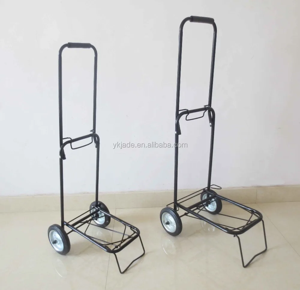 Folding metal hand truck High quality hand trolley foldable luggage cart