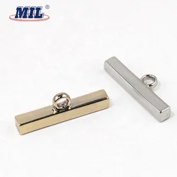 Light gold flat one hole shank buttons for shirts