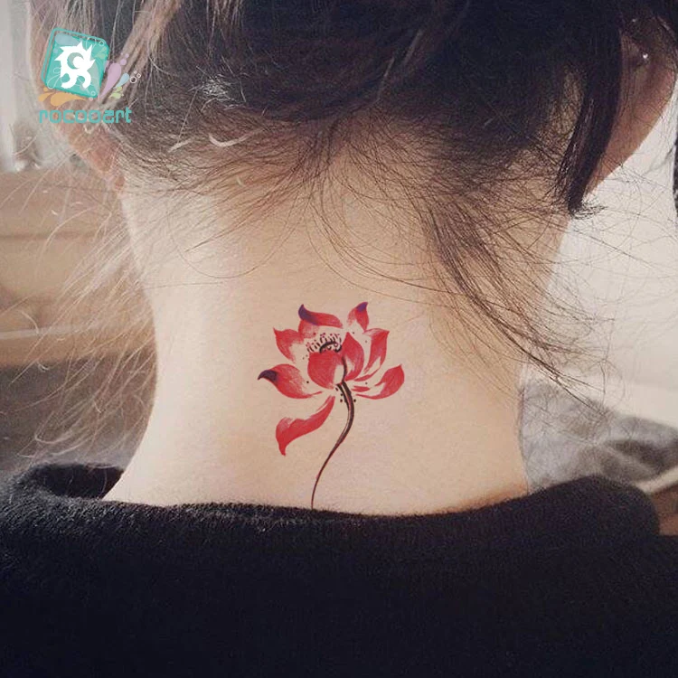 Mixed16 Sheets Flower Temporary Tattoos for Women Hand Tattoo Sticker Fashion Body Art Waterproof Arm Tatoo.
