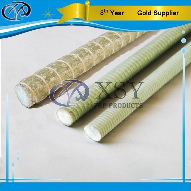 
China Supplier FRP Fiberglass Plastic Coated Rebar 