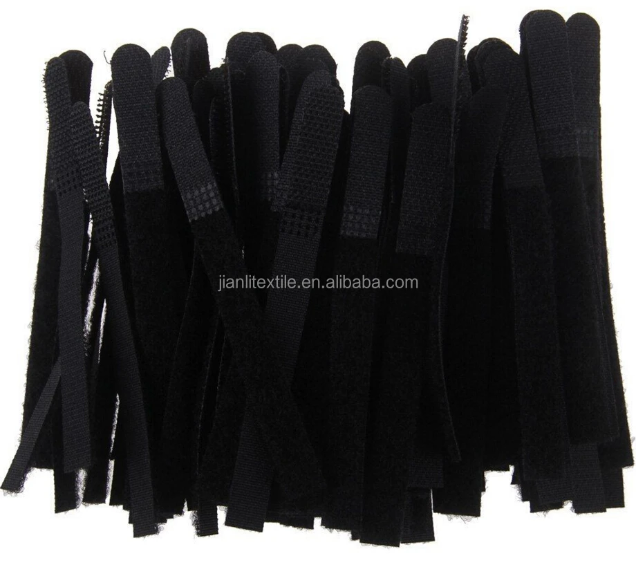 
Black Reusable Hook And Loop Tape Cable Ties Tidy Straps Organiser 