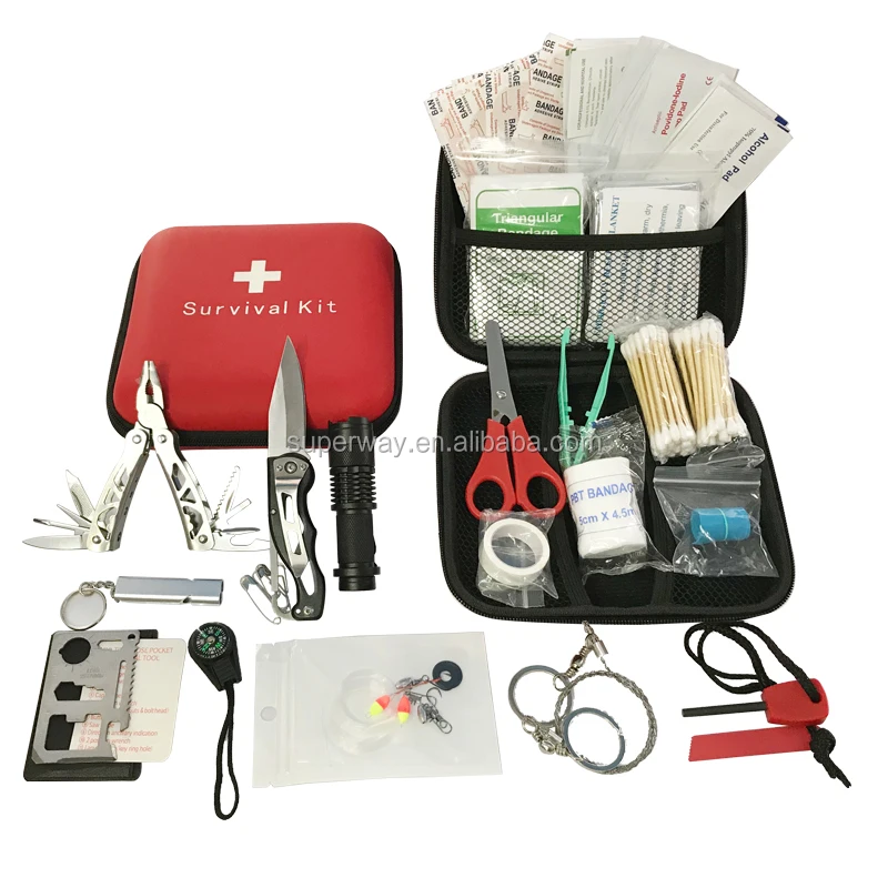
188pcs survival first aid kit supplies earthquake Trauma Bag emergency outdoor survival kit 