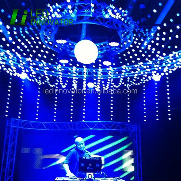 
dmx rgb pixel festoon light programmable led string lights 