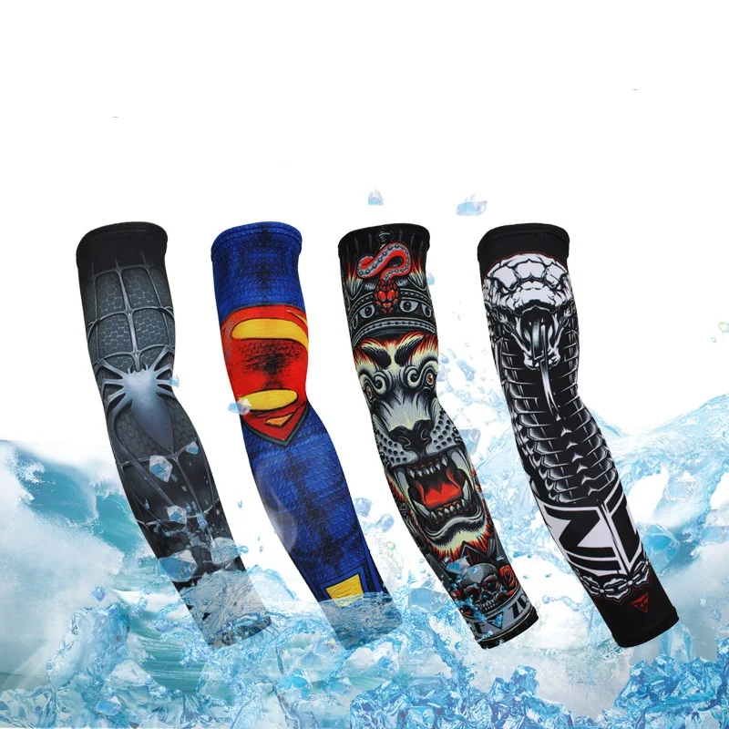 Unisex Elastic UV Protection Arm Sleeves Quick Drying & Breathless Compression Sports Cycling Custom for Adults