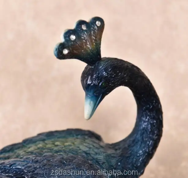 animal phoenix resin wall clock large H77*L50*W10 CM