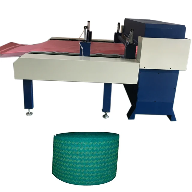 Kitchen foam sponge scouring pad making machine