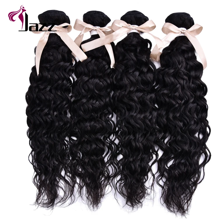 Super quality water wave hairreal brazilian human hair extension
