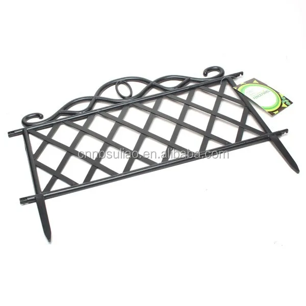 decorative garden fence,small garden fence,black garden fence