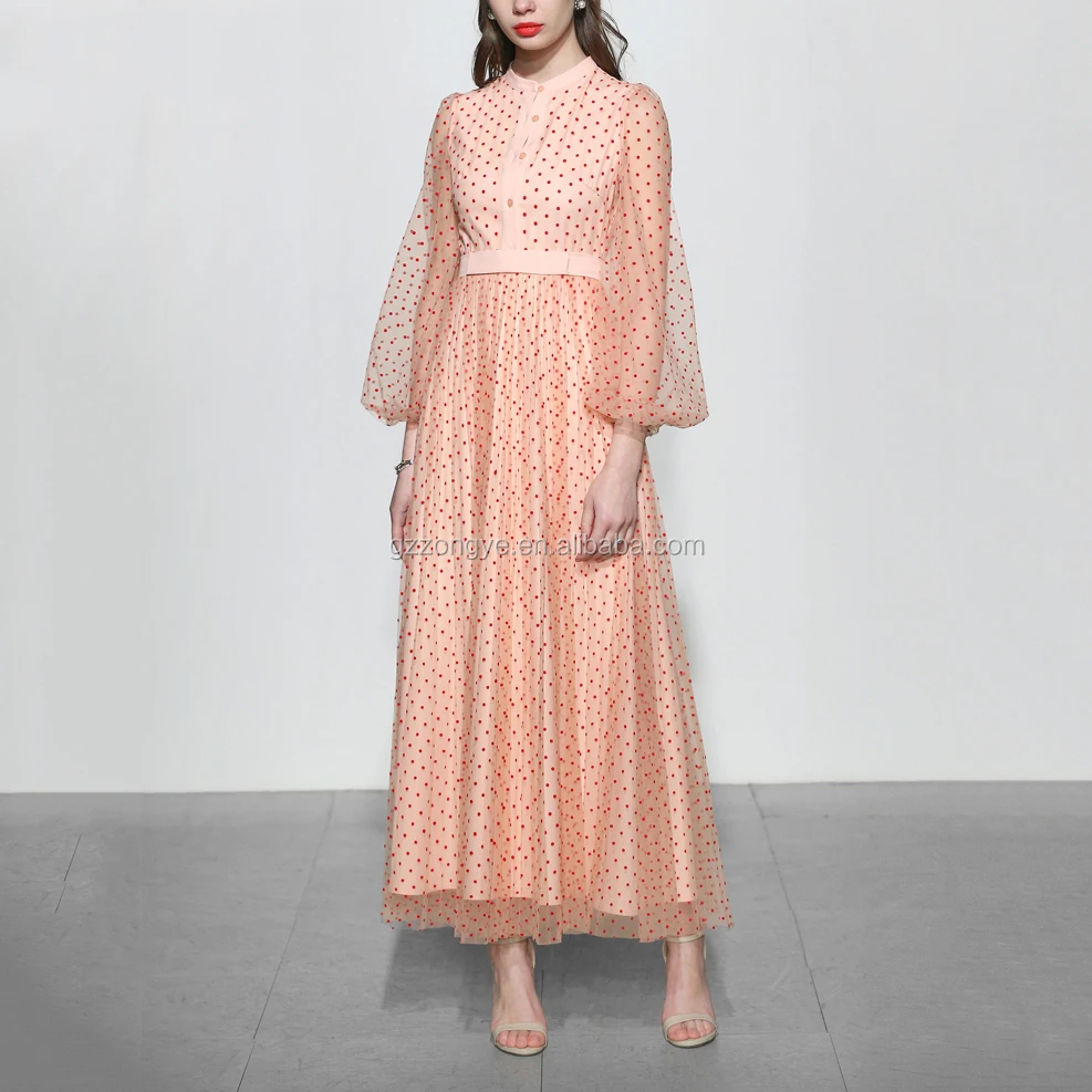 Print Boho long Sleeve Women Dress